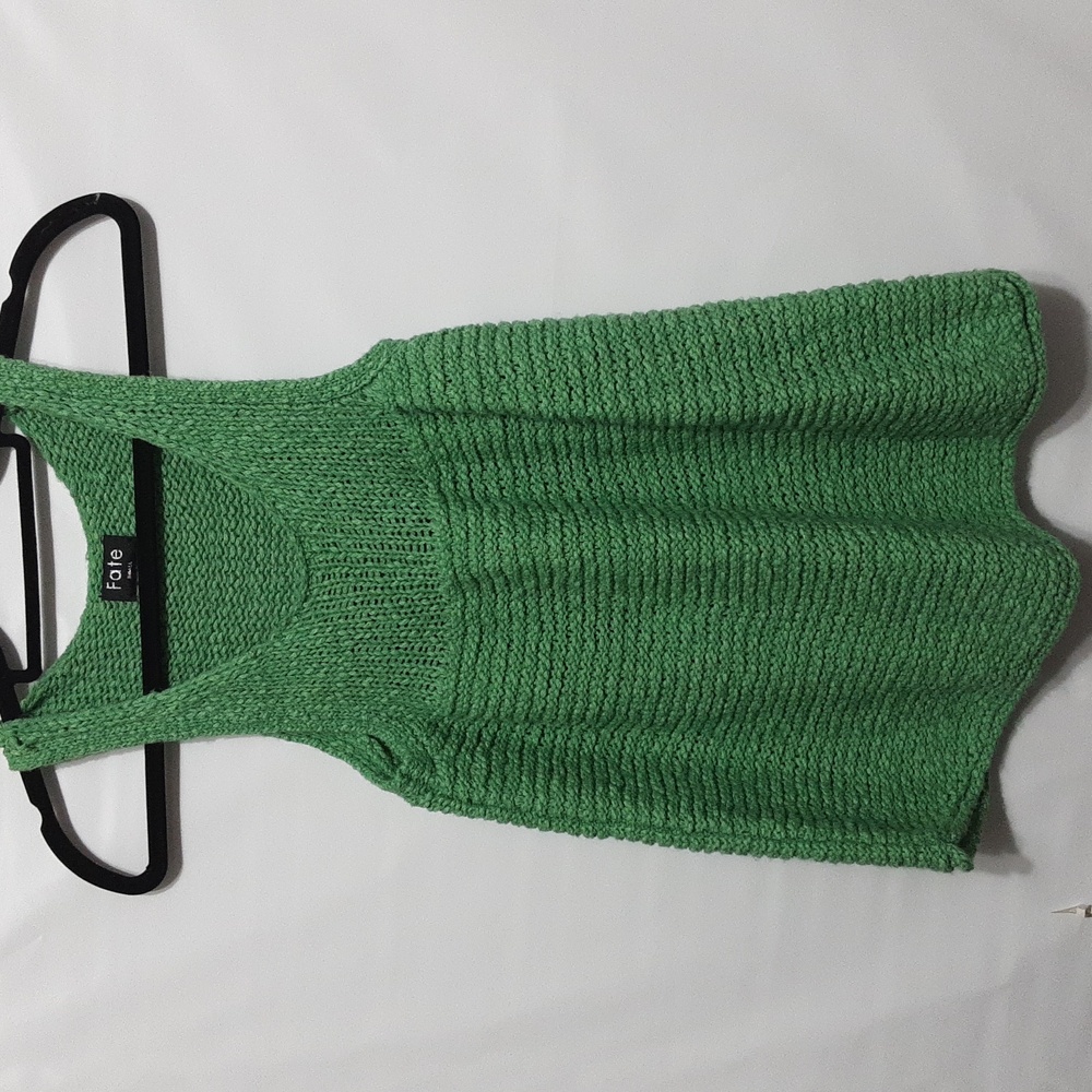 Fate‎ Jade Green Knitted Casual Sleeveless Tank